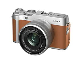 【中古】（非常に良い）FUJIFILM ミラーレス一眼カメラ X-A7レンズキット キャメル X-A7LK-CA