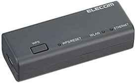 【中古】エレコム WiFiルーター 無線LAN ポータブル 300Mbps ACアダプタ付属 WRH-300BK3