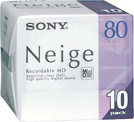 【中古】「未使用品」SONY 10MDW80NED ミニディスク 80分10枚組
