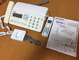 【中古】（非常に良い）シャープ デジタルコードレスファックス 子機1台付き ホワイト系 UX-D20CL-W