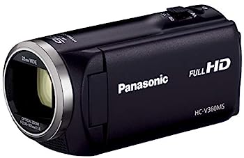 （非常に良い）パナソニック HDビデオカメラ V360MS 16GB 高倍率90倍ズーム ブラック HC-V360MS-K