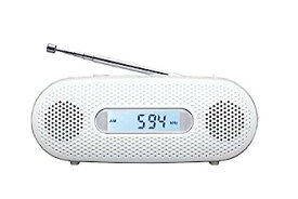 【中古】Panasonic FM/AM 2バンドレシーバー 手回し充電ラジオ ホワイト RF-TJ10-W