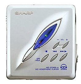 【中古】（非常に良い）SHARP シャープ MD-ST800 ブルー ポータブルMDプレーヤー MDLP対応 （MD再生専用機/MDウォークマン）