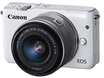 Canon ミラーレス一眼カメラ EOS M10 レンズキット(ホワイト) EF-M15-45mm F3.5-6.3 IS STM 付属 EOSM10WH-1545ISSTMLK