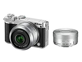 【中古】（非常に良い）Nikon ミラーレス一眼 Nikon1 J5 ダブルレンズキット シルバー J5WLKSL