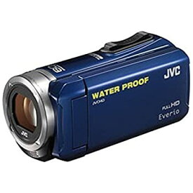 【中古】JVC SD対応 8GBメモリー内蔵 5m防水・防塵・耐衝撃フルハイビジョンビデオカメラ（ブルー） GZ-R280-A