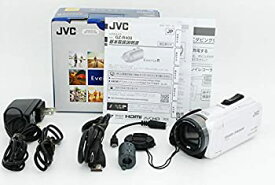 【中古】（非常に良い）JVC ビデオカメラ Everio R 防水5m 防塵仕様 耐低温 耐衝撃 内蔵メモリー32GB パールホワイト GZ-R400-W