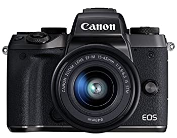 【中古】（非常に良い）Canon ミラーレス一眼カメラ EOS M5 レンズキット EF-M15-45mm F3.5-6.3 IS STM 付属 EOSM5-1545ISSTMLK