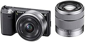 【中古】ソニー SONY ミラーレス一眼 α NEX-5 ダブルズームレンズキットE16mm F2.8+E18-55mm F3.5-5.6 OSS付属 ブラック NEX-5D/B