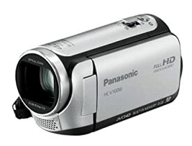 【中古】（非常に良い）パナソニック デジタルハイビジョンビデオカメラ 内蔵メモリー8GB シルバー HC-V100M-S