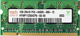 【中古】（非常に良い）Hynix 1GB ノートPC メモリ PC2-6400S DDR2 SDRAM HYMP112S64CP6-S6 AB-C