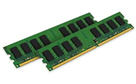 【中古】【Kingston(キングストン)】 永久保証 デスクトップ用増設メモリ 2GB(1GB×2枚組) DDR2-667(PC2-5300) Non-ECC CL5 DIMM(240pin) KVR667D2N5K2/2