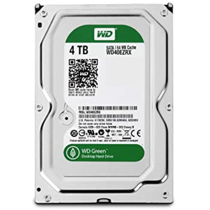 楽天市場】【中古】「未使用品」WD 内蔵HDD Green 4TB 3.5inch SATA3.0 