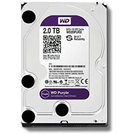 【中古】WD HDD 内蔵ハードディスク 3.5インチ 2TB WD Purple 監視カメラ用 WD20PURX IntelliPower 3年保証