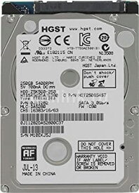 【中古】【HGST】 日立 2.5インチ ハードディスク 250GB SATA 5400回転 7mm厚 HTS545025A7E380