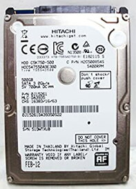 【中古】（非常に良い）HCC547550A9E380PN 0J15261MLC DA3935 Hitachi 500GB SATA 2.5HardDrive by Hitachi