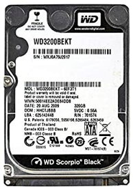 【中古】Western Digital Wd Scorpio Black Wd3200bekt - Hard Drive - 320 Gb - Sata-300 (wd3200bekt) - [並行輸入品]