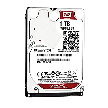 【中古】WD 製 Red モデル 内蔵ハードディスク（HDD） 1TB 2.5インチ ロジテックの保証・無償ダウンロード可能なソフト付【LHD-WD10JFCX】 内蔵ハードディスクドライブ