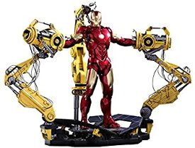 【中古】【ムービー・マスターピース DIECAST】『アイアンマン2』1／6スケールフィギュア アイアンマン・マーク4 （パワードスーツ装着機付き