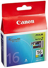 【中古】（非常に良い）Canon 純正インクカートリッジ BCI-16 Color 3色カラー 2個パック BCI-16CLR