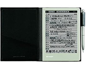 【中古】シャープ 電子ノート 電子メモ WG-S30-B 手帳機能付き ブラック系