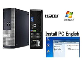 【中古】貴重 英語版パソコン 英語WINDWS 7インストール 英語ソフト動作のために　省スペース　デスクトップパソコン IntelCore I3 DVD　 DELL 7010（