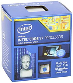 【中古】Intel CPU Core i7 4770K 3.50GHz 8Mキャッシュ LGA1150 Haswell UnLocked BX80646I74770K （BOX）