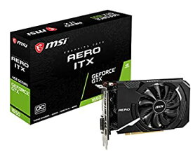 【中古】MSI GEFORCE GTX1650 AERO ITX 4G OC GEFORCE GTX1650 ショート基板グラフィックスカード