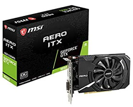 【中古】MSI Gaming GeForce GTX 1650 128-Bit HDMI/DP 4GB GDRR5 HDCP対応 DirectX 12 シングルファン VR Ready OCグラフィックスカード (GTX 1650 Aero