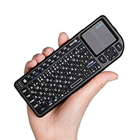 【中古】（Ewin）ミニ bluetooth キーボード Mini Bluetooth keyboard タッチパッドを搭載 バックライト付き　小型キーボード マウス 一体型 無線 USB レ