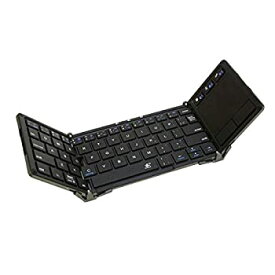 【中古】（非常に良い）浅沼商会 3E-BKY5-BK 3E タッチパッド付Bluetooth Keyboard （Touch+） 3つ折りタイプ ブラック ケース付属