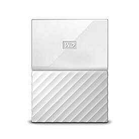 【中古】（非常に良い）WD ポータブルHDD 4TB USB3.0 ホワイト 暗号化 パスワード保護 3年 My Passport WDBYFT0040BWT-WESN