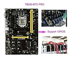 【中古】（非常に良い）マザーボードBiostar tb250-btc Pro Core i7?/ i5?/ i3?lga1151インテルb250?ddr4?12?GPUのサポート6?AMD and 6?Nvidia