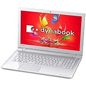 【中古】東芝 ノートパソコン dynabook リュクスホワイト PT55UWP-BWA