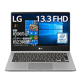 【中古】LG ノートパソコン gram 965g/Core-i7/13.3インチ/Windows 10/メモリ 16GB/SSD 512GB/Thunderbolt3/ダークシルバー/13Z980-NA77J
