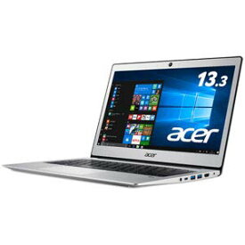 【中古】エイサー 13.3型 ノートパソコン Swift 1 ピュアシルバー（Celeron/メモリ 4GB/ストレージ 64GB/WPS ） SF113-31-F14P