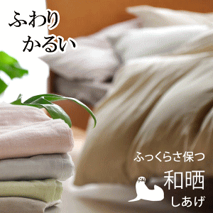 【本和晒】ガーゼ布団カバー もっと軽く もっとふんわり やわらかさが違います 軽いカバー シングルサイズ パッと外せてサ