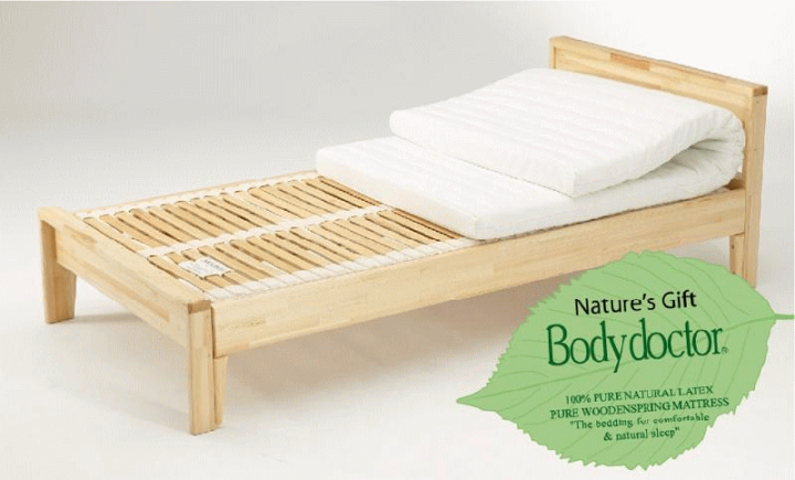 楽天市場】ボディドクターナチュラルウッドスプリングベッド シングル
