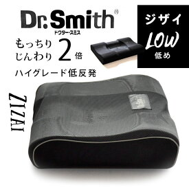 Dr.Smith（ドクタースミス）炭フォーム枕 『ジザイ』ロータイプ　最高品質の日向備長炭を特許技術で低反発フォームに組み込んだ炭枕。高密度で細やかな構造による優れたフィット感を実現。炭の効果で、吸湿・吸臭・温度調節、空気を清浄化。