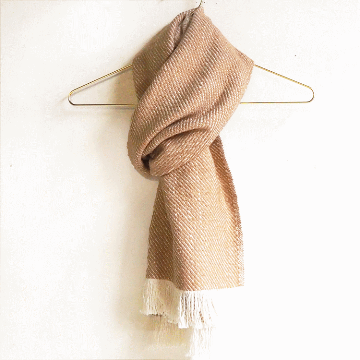 楽天市場】ガラ紡綾織りストール ガラ紡コットン100％の、チクチク