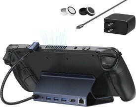 iVANKY 4K@144Hz ドック ROG Ally X/Legion Go/Steam Deck OLED/MSI Claw の8-in-1ドック、ASUS ROG Alloy用ハブドッキングステーション、HDMI ギガビットイーサネット、USB
