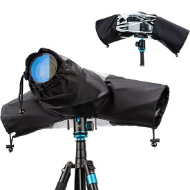 JJC カメラレインコート レインカバー カメラ+レンズのサイズ≤18x14x34cm 二重防水 ソニー Sony A7IV A7RIV A7RIII A7RII A7R A7SIII A7SII A7S A7III A7II A7 RX10 M4 M3