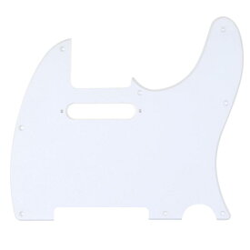 Musiclily 8穴 TL テレキャスターピックガードFender USA/メキシコスタンダードTeleエレキギター用、ホワイト1P