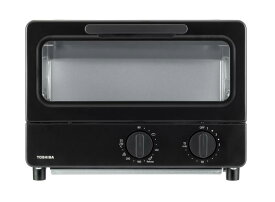 TOSHIBA(東芝) トースター オーブントースター 2枚焼き HTR-PZ3(K) ブラック 温度調節機能付き 受皿付き タイマー15分