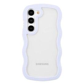 QLTYPRI Galaxy A55 ケースクリア SC-53E / SCG27 TPU バンパー ウェーブ おしゃれ 韓国 可愛い ケース 透明 薄型 軽量 耐衝撃 スマホケース ワイヤレス充電対応 ストラップホール付き ギャラクシーA55 5