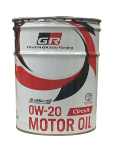 TOYOTA GAZOO Racing g^ GR MOTOR OIL Circuit 0W-20 20L GWIC i/08880-12403
