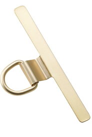 エレコム ストラップホルダー ステンレス 浮きにくい折れ曲がり設計 軽量 1口タイプ ゴールド PWSTHD1SSGD