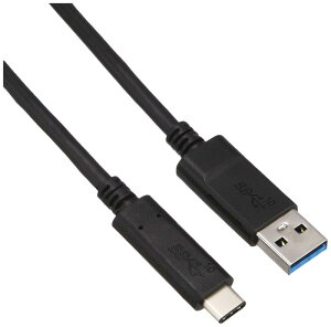 �G���R�� USB�P�[�u�� Type C (USB A to USB C) 1.0m USB3.1�F�ؕi 3A�o�� �ő�10Gbps �u���b�N USB3-AC10NBK