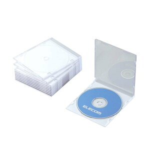 �G���R�� DVD CD�P�[�X �v���P�[�X �X���� 1�����[ 10���p�b�N �z���C�g CCD-JSCS10WH