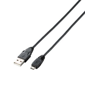 �G���R�� USB�P�[�u�� �ymicroB�z USB2.0 (USB A �I�X to microB �I�X) PlayStation4�Ή� 1m �u���b�N U2C-AMB10BK